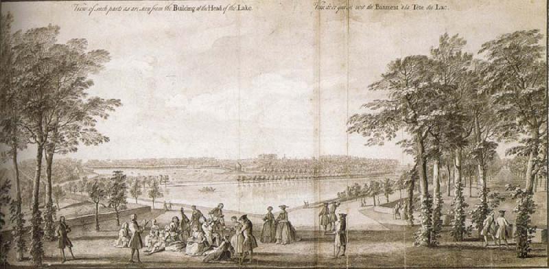 Jacques Rigaud View of such parts as are seen from the Building at the Head of the Lake oil painting picture
